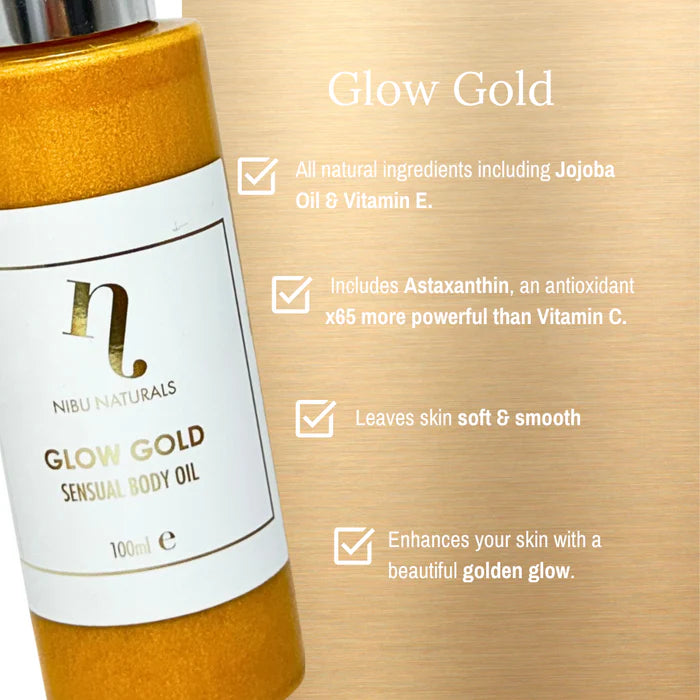 Nibu Glow Gold Body Oil - 100ml