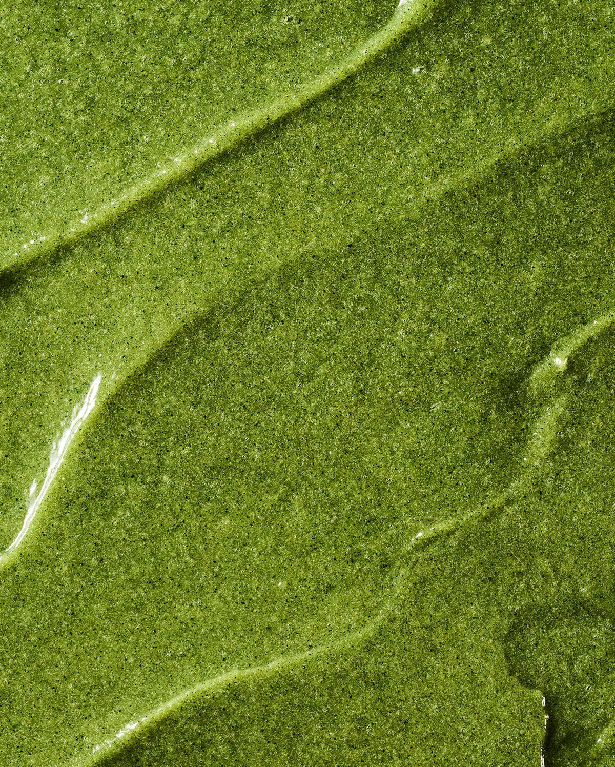 Bambu Earth Bambu + Willow Polishing Mask - Close-up of a green leaf texture