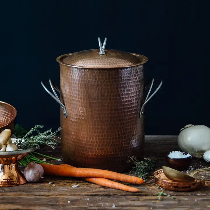 Hammered Copper Stock Pot - PSU Skincare