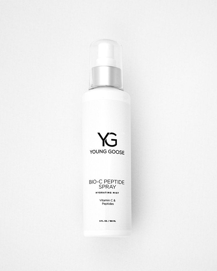 Young Goose Bio-C Peptide hydrating and toning mist in a white spray bottle